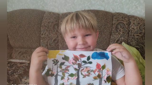 Старша група. Художньо - продуктивна діяльність( аплікація з осіннього листя) " Осінній парк". смотреть онлайн