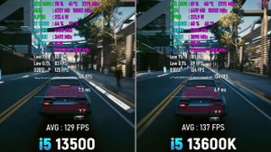 Core i5 13500 vs Core i5 13600K - Test in 10 Games