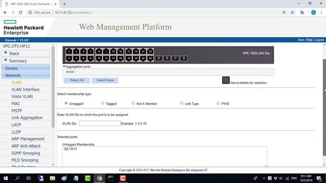 How to configure VLAN on HPE switch | NETVN смотреть онлайн