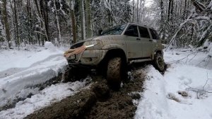 зимнии покатушки на УАЗ ПАТРИОТ