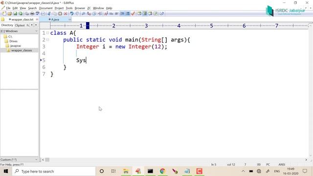 WRAPPER CLASSES in JAVA ~ #3 (Constructors in Wrapper Class)