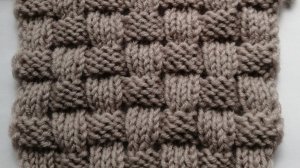 Узор спицами плетенка с накидом. Двухсторонний.