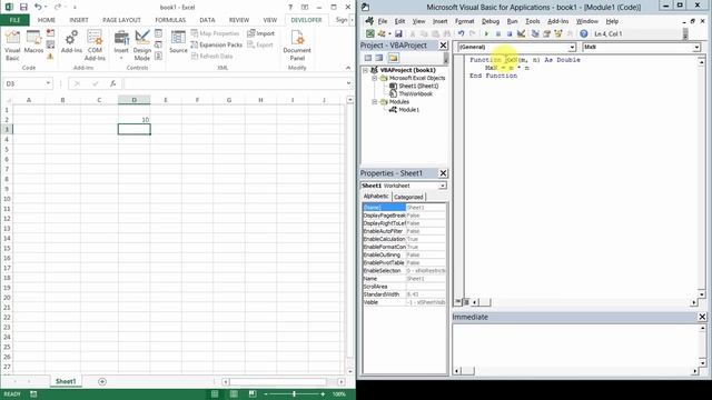 สอน Excel VBA: Create simple functions (การสร้างฟังก์ชั่นขึ้นใช้เองใน Excel) смотреть онлайн