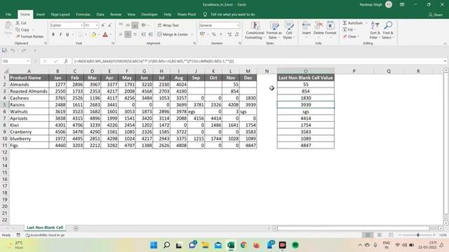 HOW TO FIND LAST NON - EMPTY CELL VALUE IN A ROW IN EXCEL | LOOKUP THE LAST VALUE IN A ROW IN EXCEL смотреть онлайн