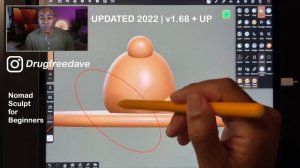 3D Modeling time-lapse in Nomad Sculpt on iPad Pro