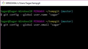 How to set up user name and email in Git