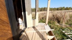 построил свой первый мини дом| Tiny house| за лето