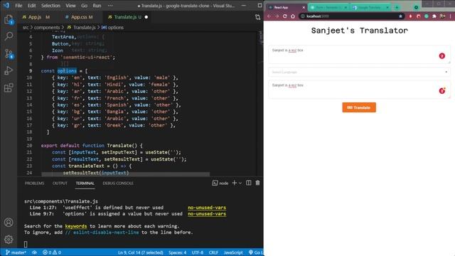 Let's Build a Text Translator Application using React