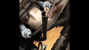 How to remove a broken stuck oil dipstick!