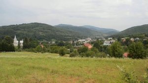 Село Поляна. Закарпатье. Вид с Карпатских гор.