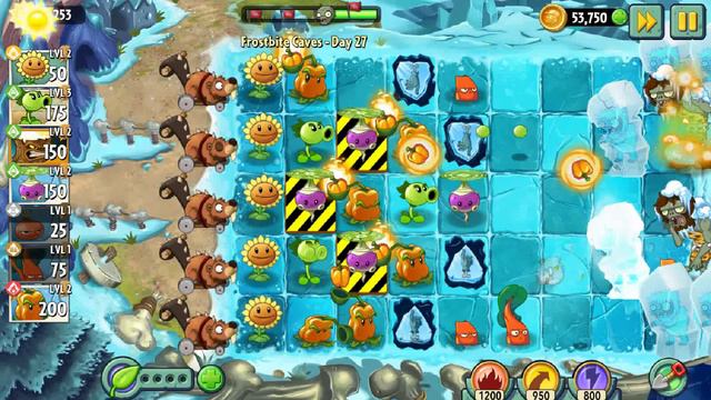 Растение против Зомби 2/Plants vs Zombies ™2/PvZ2 Adventure Frostbite Caves 27/Замороженные Пещеры27 смотреть онлайн