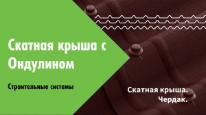 Вебинар. Весенняя сессия 2024. Скатная кровля с битумным волнистым листом (Ондулин)