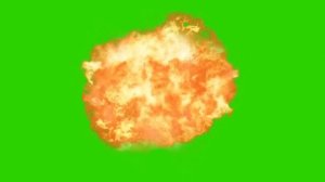 Blast on a green background // взрыв на зелёном фоне