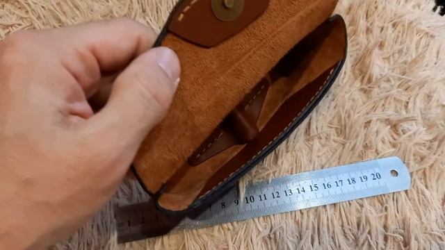 Футляр для очков из кожи смешанного дубления с финишем своими руками