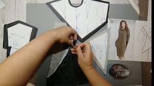 Как сшить платье из трикотажа.Техника пошива №102