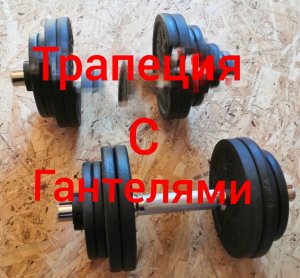 Тренировка трапеции дома /Трапеция с гантелями