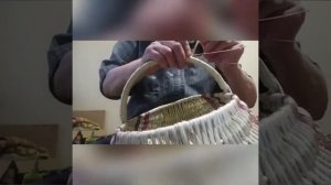 Как я оплетаю ручку белорусской корзины лентой..mp4