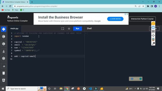 Password Generate Using Python | Using Random #python #pythonprogramming #pythontutorial смотреть онлайн