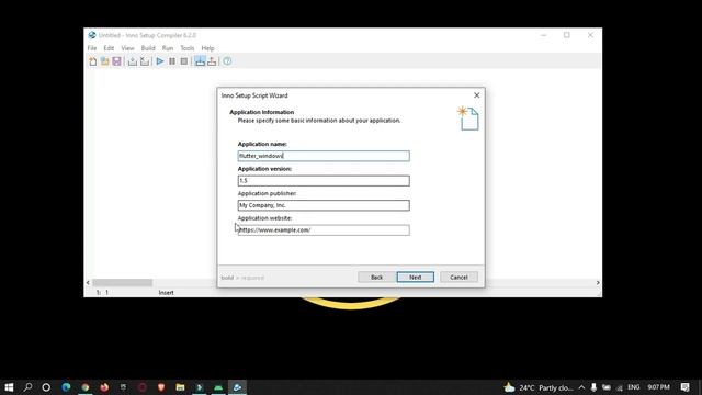 How to create .exe installer of flutter windows application - flutter build windows - inno setup