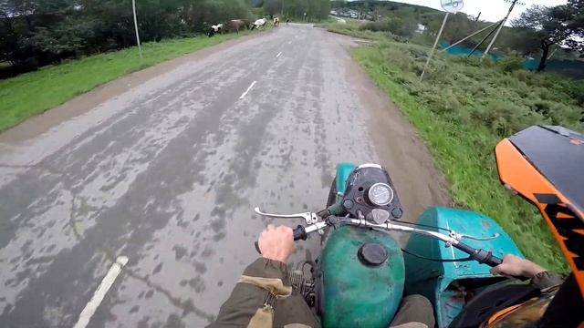 Покатуха на мотоцикле Урал осень смотреть онлайн