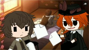 Вы будите читать фанфики!|BSD|[Дазай×Чуя]|by:•BløøD Vika•|Gacha club|