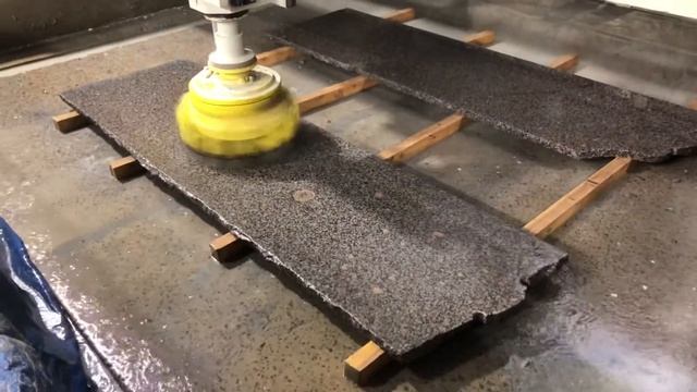 Полировка гранитных плит месторождение Возрождение. смотреть онлайн