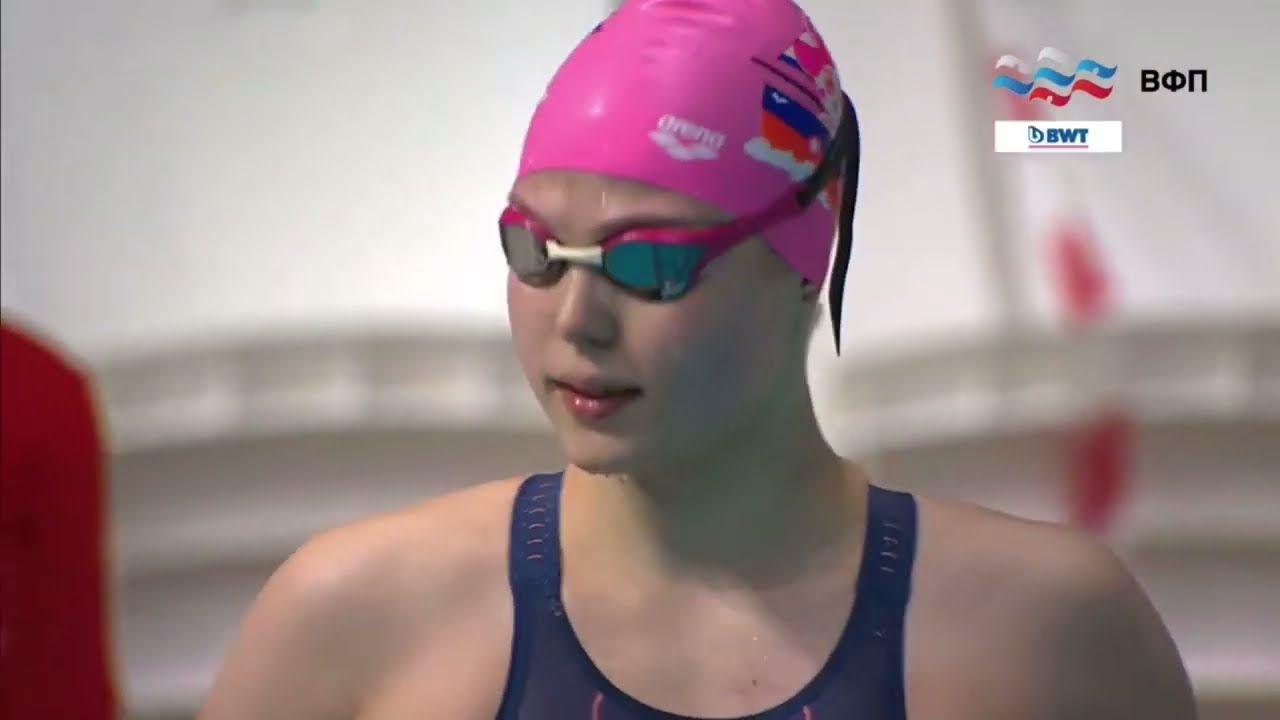 Женский финальный заплыв на 50 м брассом с юношеским рекордом России Елены Богомоловой - 30,40 смотреть онлайн