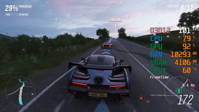 GeForce GTX 1660 ti -- AMD Ryzen 5 3400G -- Forza Horizon 4 Benchmark смотреть онлайн