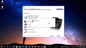 HOW TO INSTALL BROTHER PRINTER DCP-L2540DW USING CD INSTALLER | Windows 10