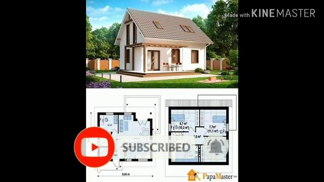 топ 10 Двух этажный мансардный дом с чертежами