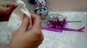 МК.Снеговик из носка за 5 минут!!!Поделки с детьми!