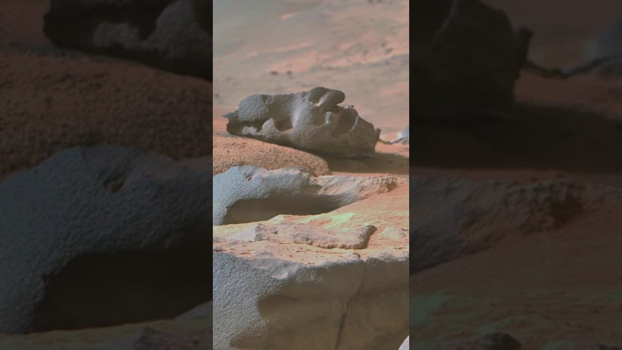 Словно голова статуи на Марсе - игра света и тени смотреть онлайн