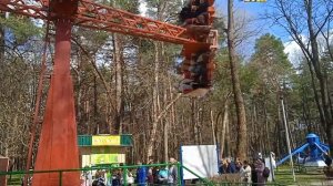 Минск. Аттракционы в парке Челюскинцев. Вопли удовольствия.