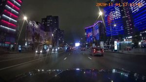 Новый Арбат ночью. 04.11.2020 г.