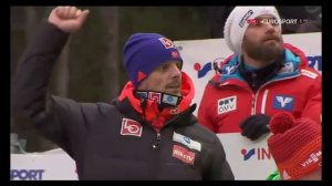 Kamil Stoch, Daniel Andre Tande, Domen Prevc- trzy ostatnie skoki Engelberg (18.12.2016)