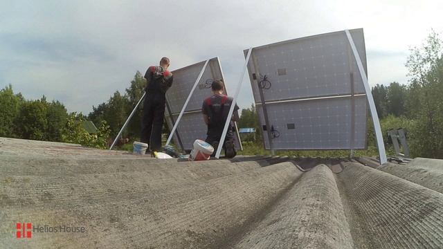 Энергоснабжение загородного дома солнечными панелями