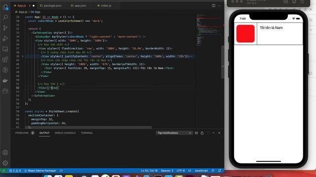 03. Hướng dẫn layout React Native cơ bản смотреть онлайн