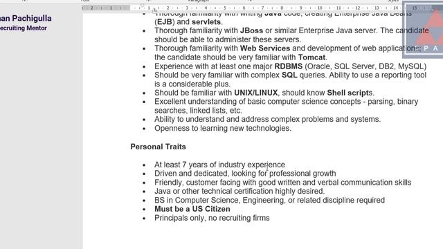 How To Identify Key Words From A Job Requirement | For Beginners | Suman Pachigulla | Recruiting