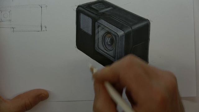 Marker pen demo (timelapse) - Design sketching смотреть онлайн