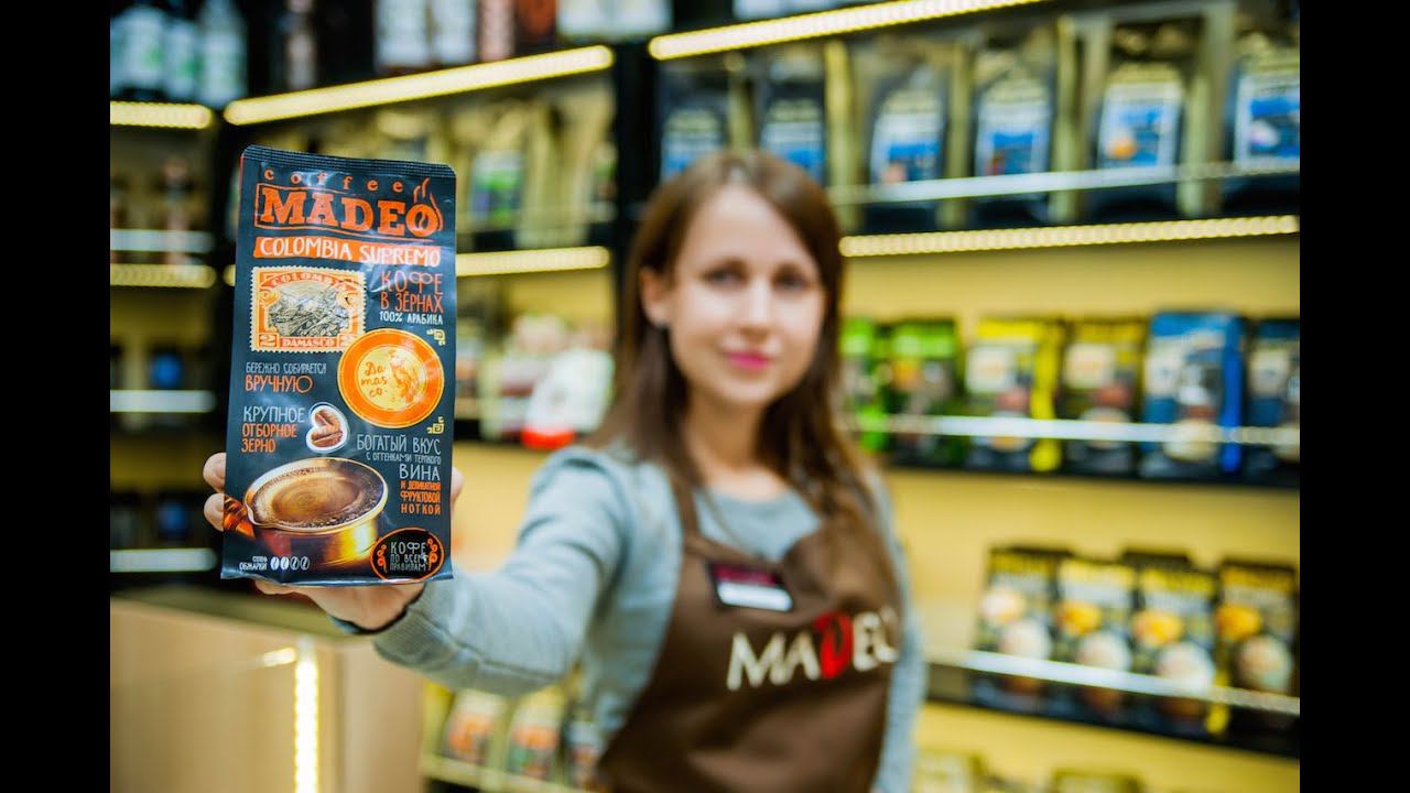 Кофейный магазин по франшизе от MADEO — рабочий пример