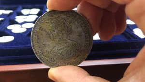 Рубль 1725 год Траурный. ЦЕНА МОНЕТЫ 15000 ДОЛЛАРОВ!!! СКОРЕЕ ИЩИ У СЕБЯ В ЗАКРОМАХ!