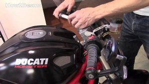 Установка рулевого стабилизатора /дамфера Scotts на Ducati Monster, часть 2
