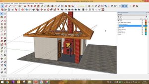 Проект компактной бани с беседкой и двухсторонним мангалом с печью под казан