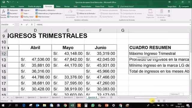 12 EJERCICIOS de EXCEL BÁSICO para PRÁCTICA - Parte 1 смотреть онлайн