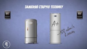 Инфографика: 7 способов сэкономить электроэнергию / 7 ways to use electrical energy sparingly