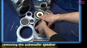 JVC MX-GT91R speaker disassembly ,episode 1