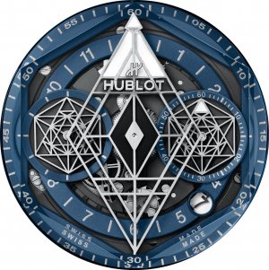 UN DÉFI CRÉATIF EN BLEU, BLANC, GRIS (Big Bang Sang Bleu II Ceramic) @HUBLOT @CULTUREMONTRES