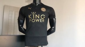 17-18 Leicester City away black jersey
