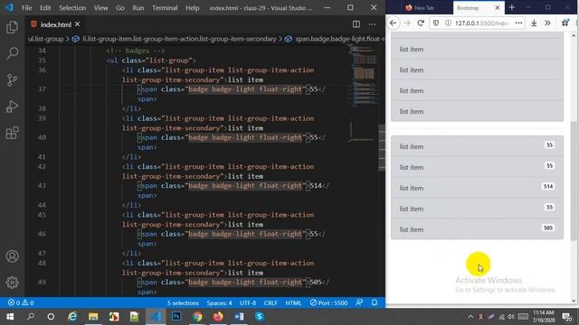 Responsive Web Design || Bootstrap 4.5 || Part - 13|| List group смотреть онлайн