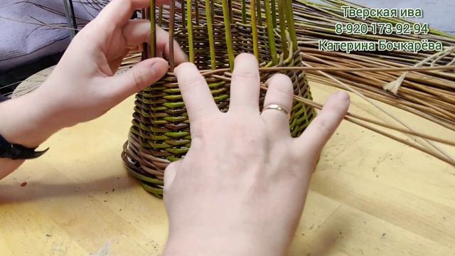 Тверская ива. Подробный мастер класс "Новогодняя Ёлочка". Плетение из ивовых прутьев. смотреть онлайн